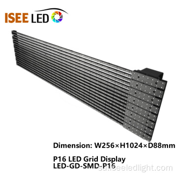 P16 transparansi luar P16 LED tampilan grid